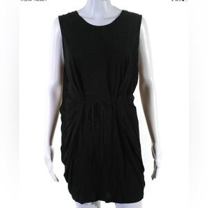 Whistles Black Front Tie Dress, Sz 1, EUC
